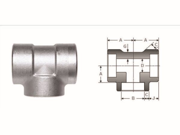 Socket Weld Unequal Tee