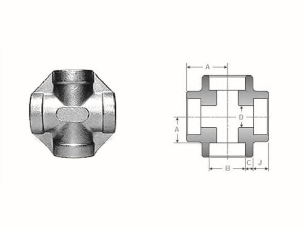 Socket Weld Unequal Cross