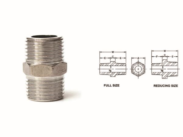 Threaded / Screwed Hex Nipple